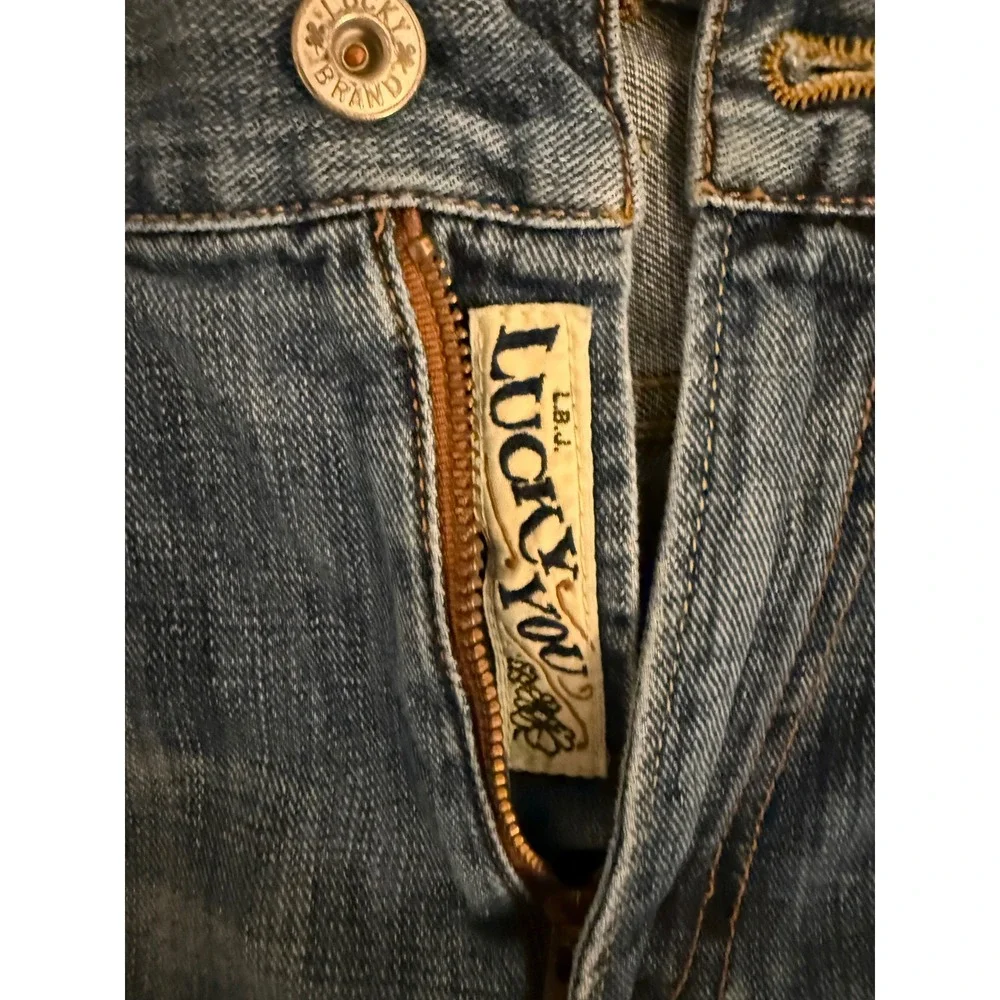 Lucky Brand Mens Made In America Straight Leg Blue Jeans Size 33 Regular Inseam